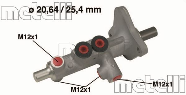 METELLI Hovedbremsesylinder 05-0628 Hovedsylinder METELLI Mercedes-Benz CLS 05-0628