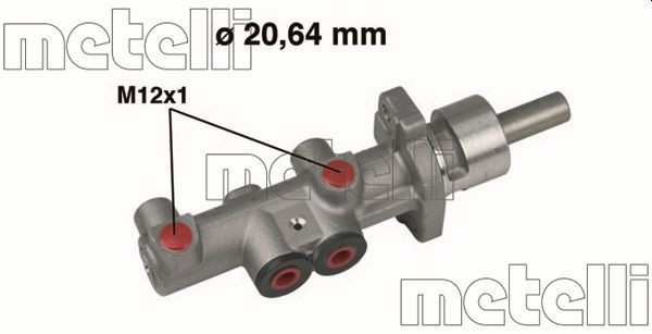 METELLI Hovedbremsesylinder 05-0404 05-0404 Bremsepumpe SEAT EXEO METELLI