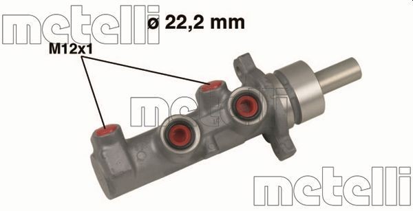 METELLI Cilindro maestro del freno 05-0479 METELLI 05-0479 Pompa freno Alfa Romeo 156 932 originali prezzo