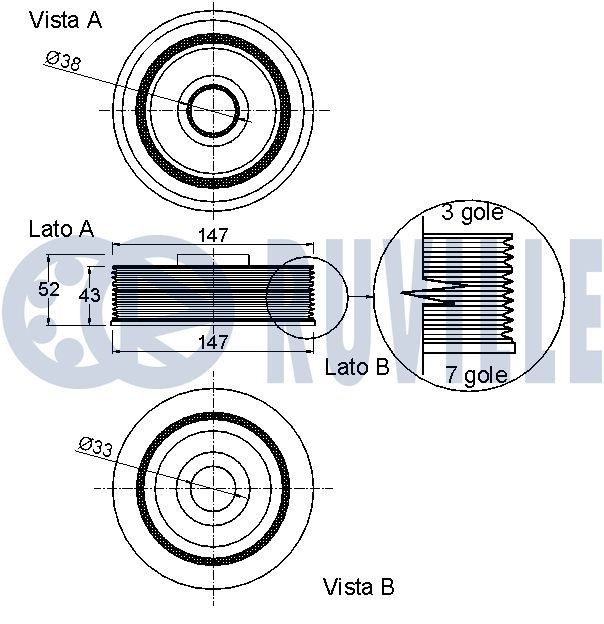 RUVILLE Ventillyftare 265402 265402 RUVILLE ventillyftare Seat TARRACO