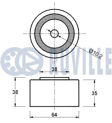 RUVILLE Seade- / juhtrull, hammasrihm 55833 55833 Seade- / juhtrull, hammasrihm FIAT FREEMONT RUVILLE