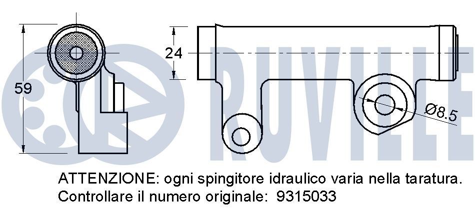 RUVILLE Εκκεντροφόρος άξονας 215018 Εκκεντροφόρος RUVILLE BMW Σειρά 6 215018