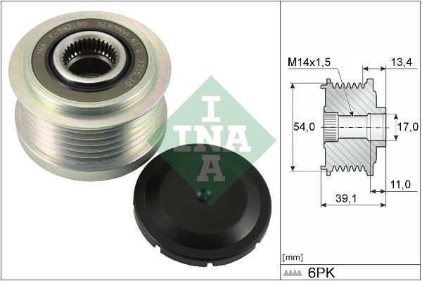 INA Vibrationsdämpare, kuggrem 533 0047 20 SKODA vibrationsdämpare, kuggrem INA 533 0047 20
