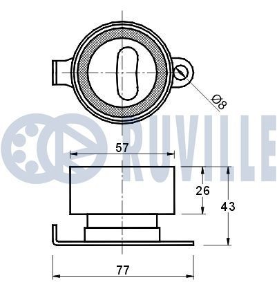 RUVILLE Suspension arm 935725 Audi A6 RUVILLE control arm 935725
