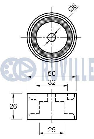 RUVILLE Vibrationsdämpare, kuggrem 55749 55749 RUVILLE Vibrationsdämpare, kuggrem Infiniti