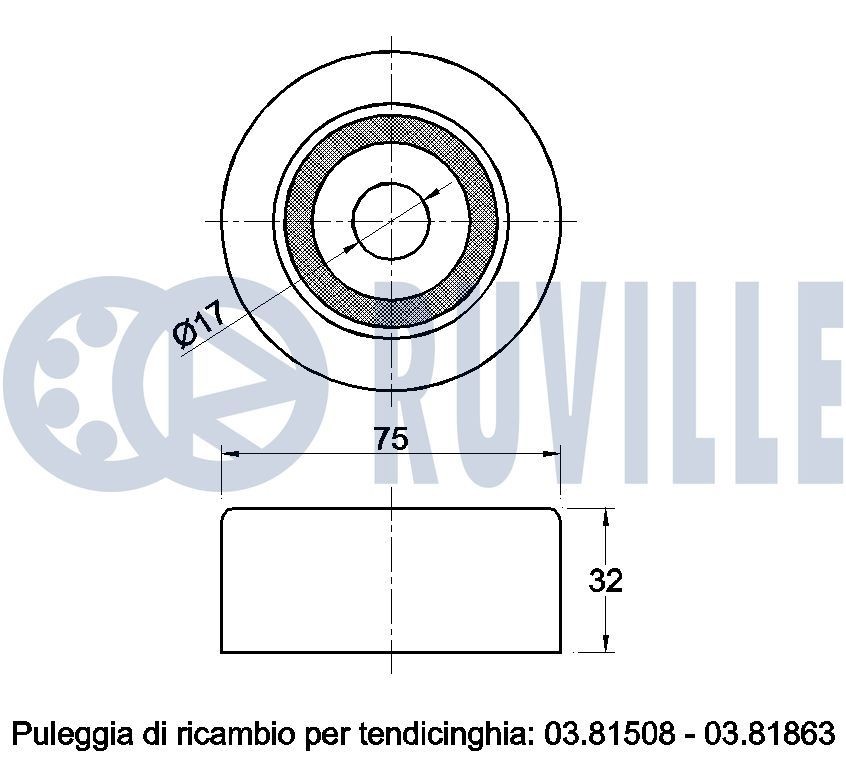 RUVILLE Amortecedor de vibrações, correia dentada 57336 57336 Amortecedor de vibrações, correia dentada RUVILLE SMART CABRIO