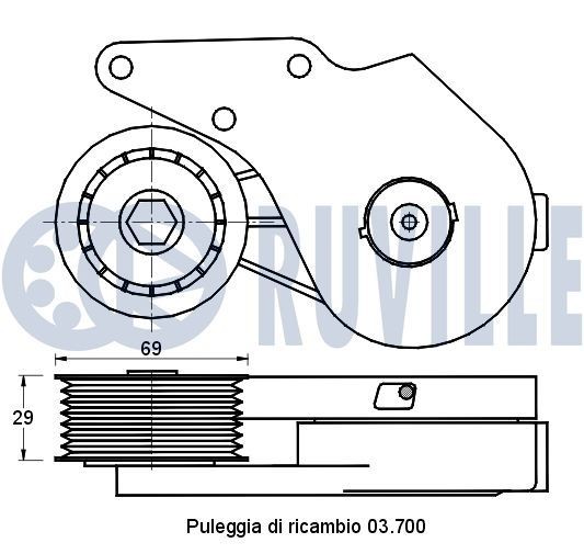 RUVILLE Poulie roue libre, alternateur 59935 59935 RUVILLE Poulie roue libre alternateur Nissan pas cher