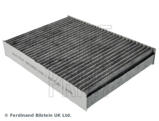 BLUE PRINT Suodatin, sisäilma ADR162503 Suodatin, sisäilma BLUE PRINT Aktiivihiilisuodatin, 263 mm x 195 mm x 38 mm