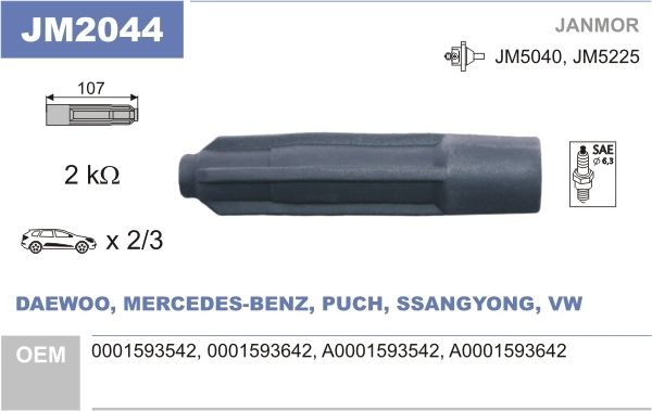 JANMOR Cappuccio, Bobina d'accensione JM2044 JM2044 Cappuccio, candela d'accensione JANMOR TOYOTA 4 RUNNER costo