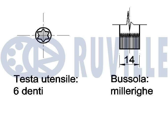 RUVILLE Klapitapp 266555 266555 Klapikasutus KIA K2700 RUVILLE