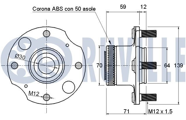 RUVILLE Ventillyftare 266804 266804 RUVILLE ventillyftare Nissan QASHQAI