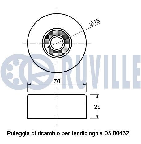 RUVILLE Kamkedja 3460001 3460001 RUVILLE transmissionskedjesats ALFA ROMEO 166