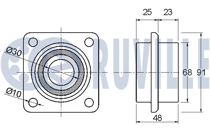 RUVILLE Dammskyddsats, stötdämpare 816900 816900 RUVILLE dammskyddssats TOYOTA C-HR
