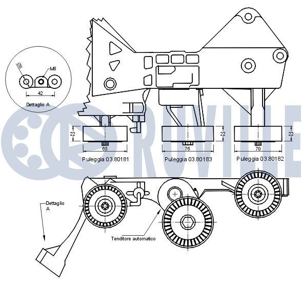 RUVILLE Geleiderail, distributieketting 3483000 3483000 RUVILLE Glijrail Volvo goedkoop