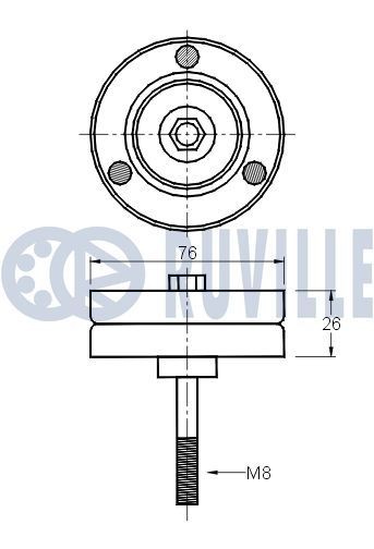 RUVILLE Styrskena, kamkedja 3484013 JEEP glidskenor RUVILLE 3484013