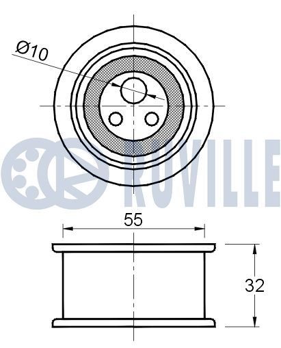 RUVILLE Coulisse de chaîne de distribution 3486005 Renault GRAND SCÉNIC Guide fixe de chaîne de distribution RUVILLE 3486005