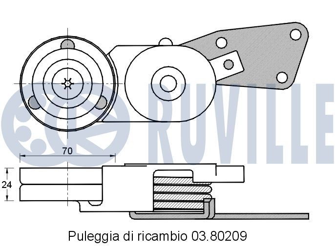 RUVILLE Kamkedja 3484022 3484022 RUVILLE kamkedjesats HYUNDAI IONIQ