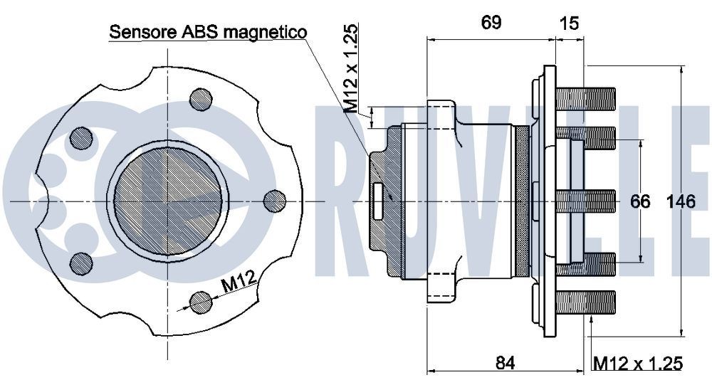 RUVILLE Camshaft 217301 Mitsubishi PAJERO / SHOGUN RUVILLE camshaft 217301