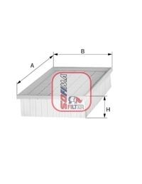SOFIMA Luchtfilter S 9212 A Luchtfilters HYUNDAI SOFIMA S 9212 A