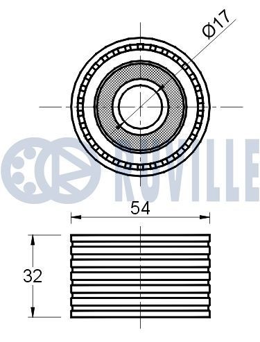 RUVILLE Regulador do veio de excêntricos 205806 Roda dentada árvore de cames RUVILLE CHRYSLER 205806