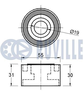 RUVILLE Kamaxel 215110 215110 RUVILLE kamaxlar Mercedes 123-serie