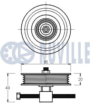 RUVILLE Ingranaggio albero motore 3455014 3455014 costo Ingranaggio albero motore VOLVO 440 K RUVILLE