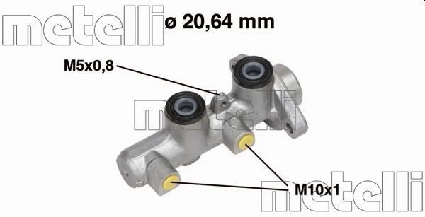 METELLI Hoofdremcilinder 05-0514 METELLI 05-0514 Hoofdrem, cilinder Daewoo Matiz M150 goedkoop