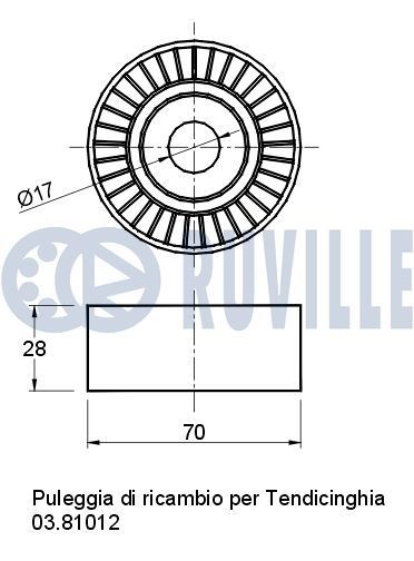 RUVILLE Kamaksel 215355 215355 Kamaksel OPEL OMEGA RUVILLE