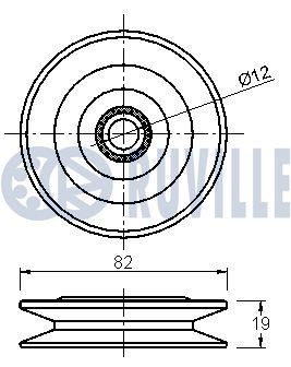 RUVILLE Ozubené koleso kľukového hriadeľa 3459036 Ozubené koleso kľukového hriadeľa RUVILLE Chevrolet MALIBU 3459036