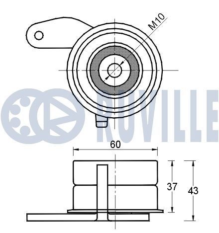 RUVILLE Kit de roulement de roue 6839 6839 Moyeu de roue NISSAN X-TRAIL RUVILLE