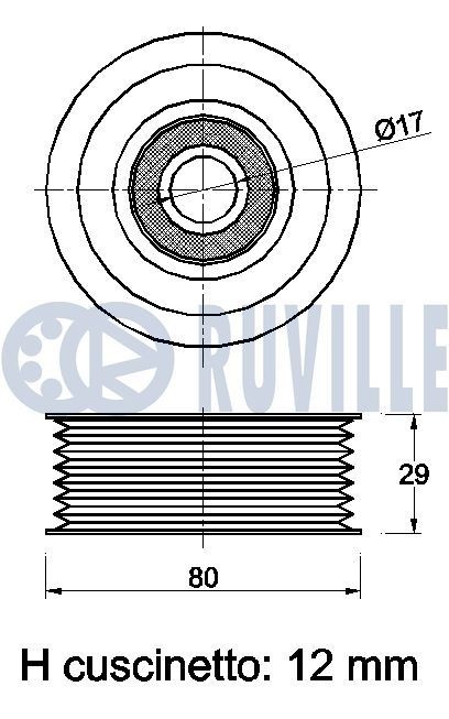 RUVILLE Kamremssats med vattenpump 57034711 57034711 RUVILLE vattenpumpar + kamremssats Mazda 6
