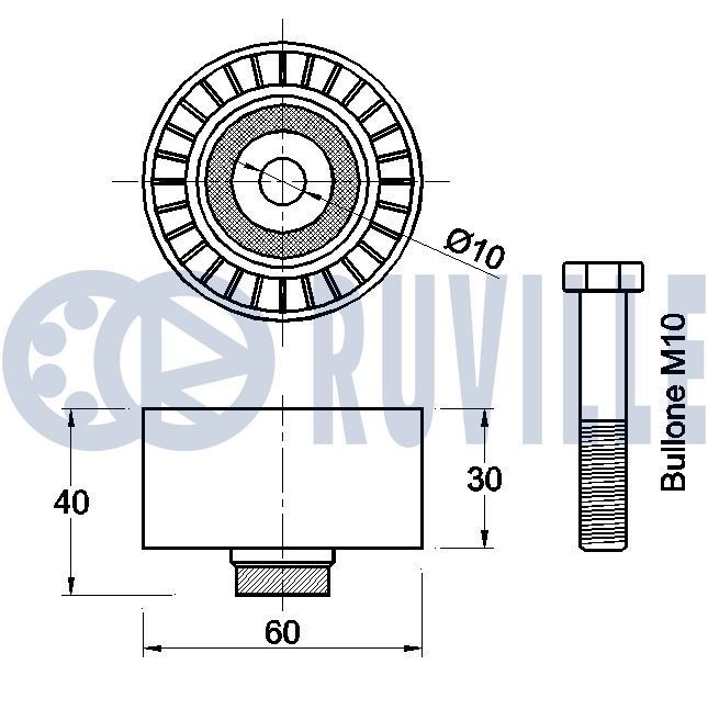 RUVILLE Kamremssats 5732771 5732771 RUVILLE Kuggrem Hyundai