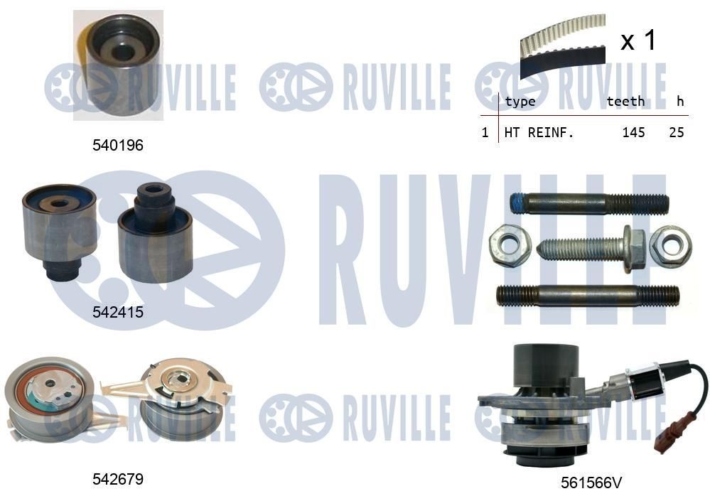 RUVILLE Kit de roulement de roue 5915 5915 Roulement de roue PEUGEOT 308 RUVILLE
