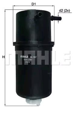 KNECHT Brændstof-filter KL 787 KL 787 Brændstoffilter VW FOX KNECHT