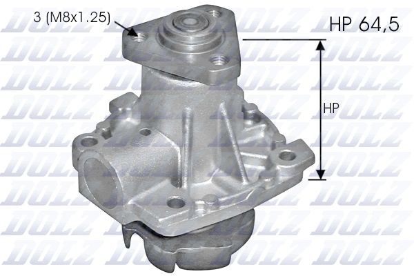 DOLZ Αντλία νερού S248 S248 Αντλία νερού DOLZ FIAT PUNTO