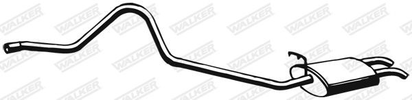 WALKER Silencieux arrière 18387 Land Rover RANGE ROVER Silencieux arrière WALKER 18387