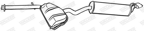 WALKER Lõppsummuti 17858 Summuti pütt WALKER Alfa Romeo STELVIO 17858