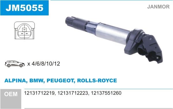 JANMOR Bobine JM5055 prijs Bobine ROLLS-ROYCE JM5055 JANMOR