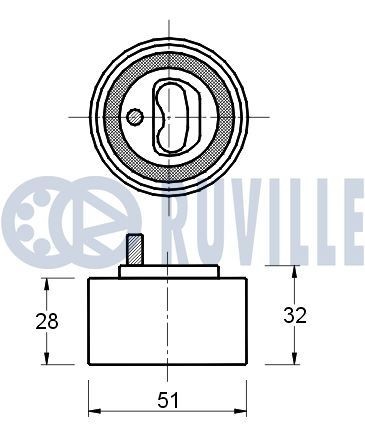 RUVILLE Mierinātājs, Zobsiksna 56981 RUVILLE Mierinātājs, zobsiksna VOLVO 56981