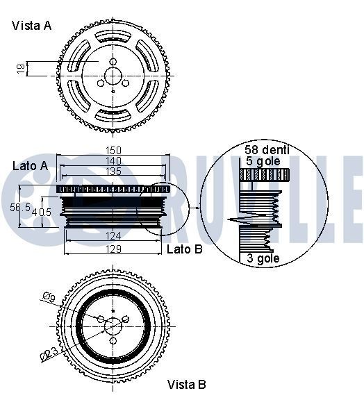 RUVILLE Ventillyftare 265115 265115 RUVILLE mekaniska lyftare MERCEDES-BENZ C-klass