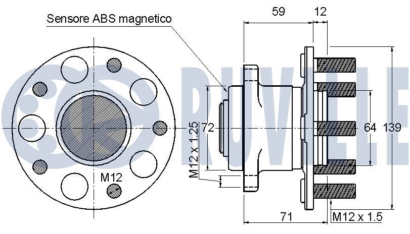 RUVILLE Styrekæde 3451026 Forkæde RUVILLE GLA 3451026 billig