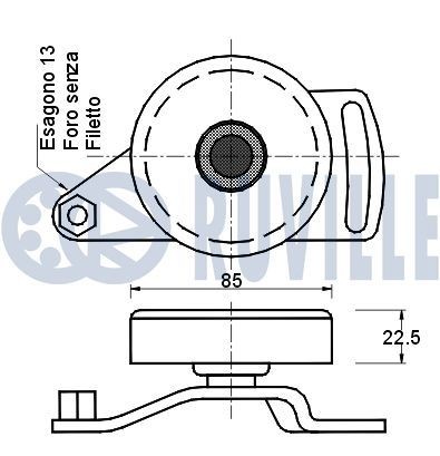 RUVILLE Rozvodová reťaz 3453021 3453021 Riadiaca retaz PORSCHE CAYMAN RUVILLE