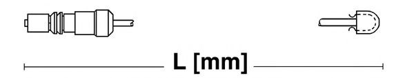 RUVILLE Contacto avisador, desgaste da pastilha de travão WK46723 WK46723 Sensor de desgaste pastilha de freio PORSCHE 911 RUVILLE