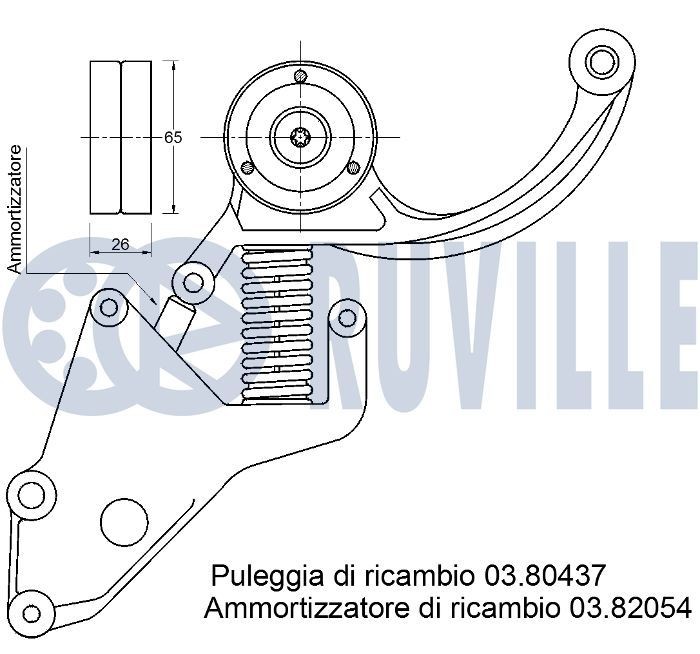 RUVILLE Rozvodová reťaz 3464000 3464000 Riadiaca retaz SAAB 99 RUVILLE