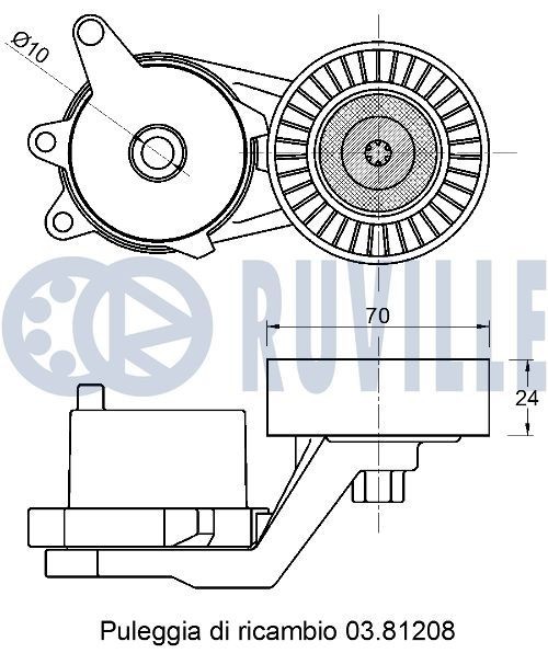 RUVILLE Hammasrihma komplekt 5603671 Hammasrihma RUVILLE NUBIRA 5603671 odav