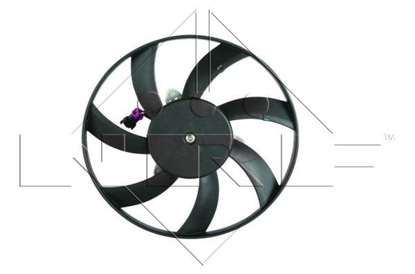 Ventilador de radiador NRF 47417 NRF 47417 Ventilador refrigeração do motor VW CADDY 2002