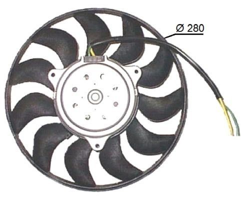 Motoventilateur NRF 47616 NRF 47616: Ventilateur de moteur Audi A4 2003