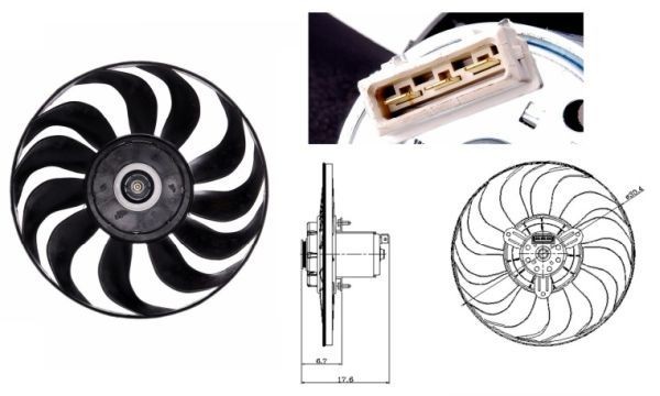 Βεντιλατέρ NRF 47641 NRF 47641: Βεντιλατέρ Volkswagen VENTO 2024