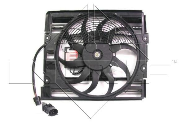 NRF Jäähdyttimen tuuletin 47481 NRF 47481 BMW 1500-2000 (115, 116, 118, 121) jäähdyttimen puhallin