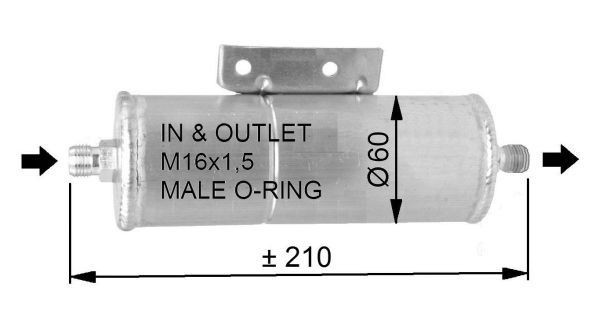 Kuivain, ilmastointilaite NRF 33333 NRF 33333 MAZDA MX-5 2004 Ilmastoinnin kuivain